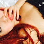 Readhead Harriet Sugarcookie from MyFreeCams fucks and facial while taking selfies