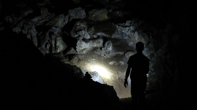 a man entering a cave representing the popularity of gaping in porn