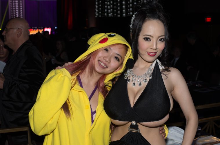 Harriet and Hitomi at the AVN awards 2016