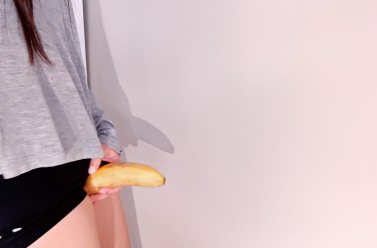 penis banana shadow