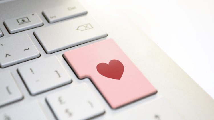 Heart on keyboard